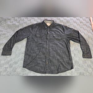 Original Weatherproof Vintage Men's XXL Black Cotton Button Down Shirt
